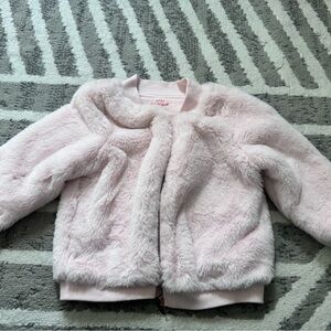 Like new- toddler faux fur jacket